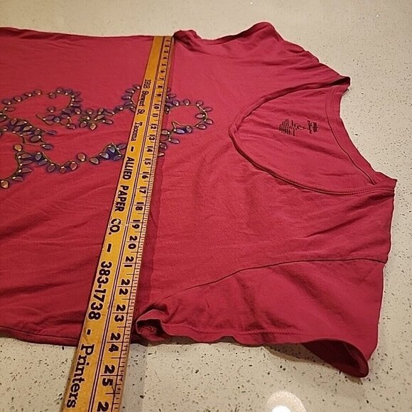 Disneyland May Your Holidays Be Bright Women's 3x Pink T Shirt Mickey Disney - Picture 5 of 5